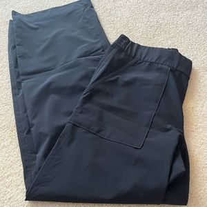 athleta navy straight leg pants